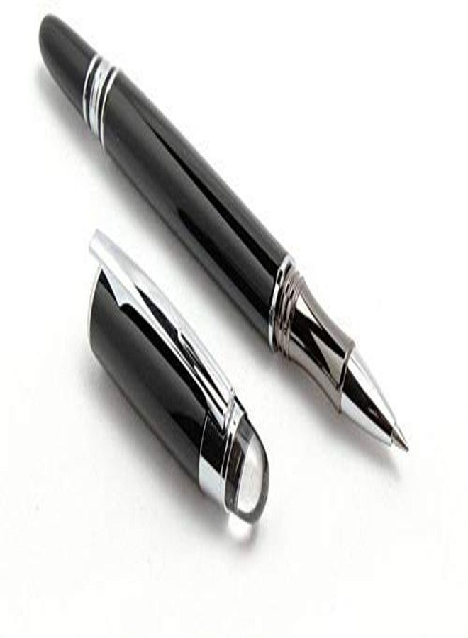 ABAJ Exclusive Baoer Shine Black & Checks Starwalker Roller Ball Pen Gift Set - Image 2