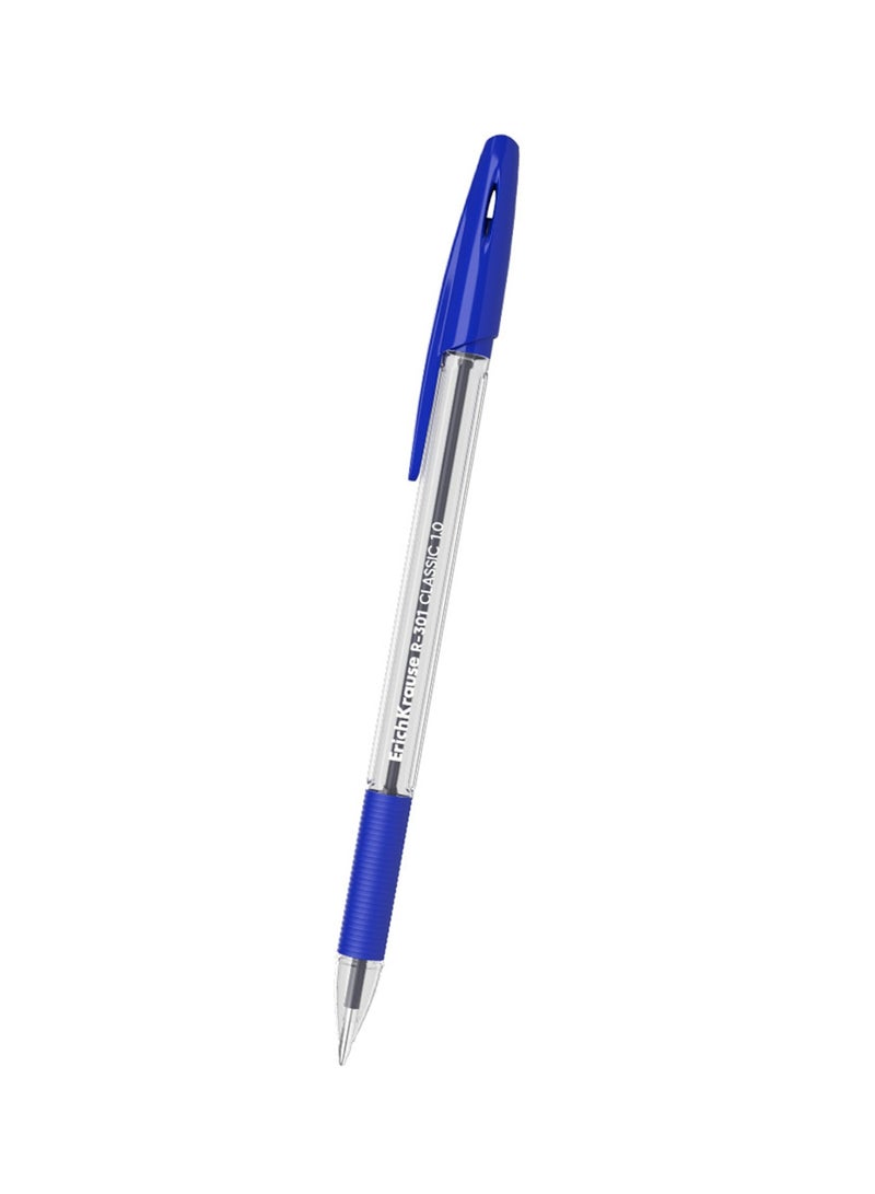 ErichKrause قلم حبر جاف R-301 بثماني قطع مع مقبض مطاطي طرف 1.0 مم حبر أزرق - Image 2