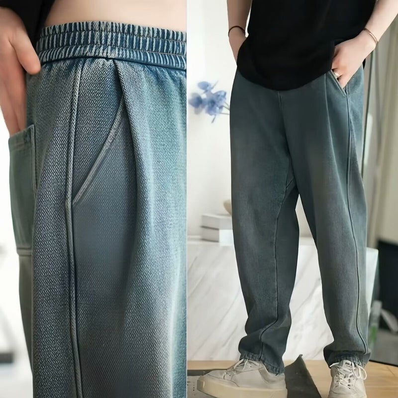 Unisex Classic Denim Jeans Loose Fit Daily Outdoor Wear - Image 3