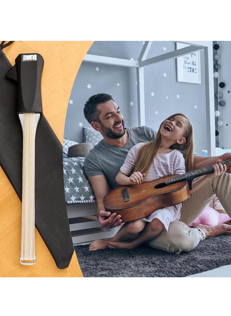 SYOSI - Guitar Bow, 2 in 1 Horsehair Carbon Fiber Bow for Guitar, Makes Your Guitar a CelloViolin   Fun and Creative Tools for Steel Stringed Instrument Rosin Included, Guift Idea for Birthday - Image 1