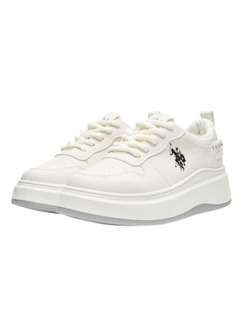 U.S. Polo Assn. Women's White Sneakers - Bold Rugged Style with Durable Sole for Outdoor Wear  - Image 2