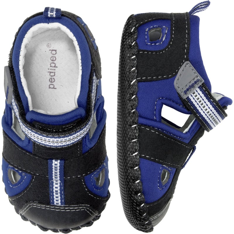 pediped Sahara Originals Fisherman Sandal (Infant/Toddler),Black King Blue,X-Small (0-6 months) - Image 2