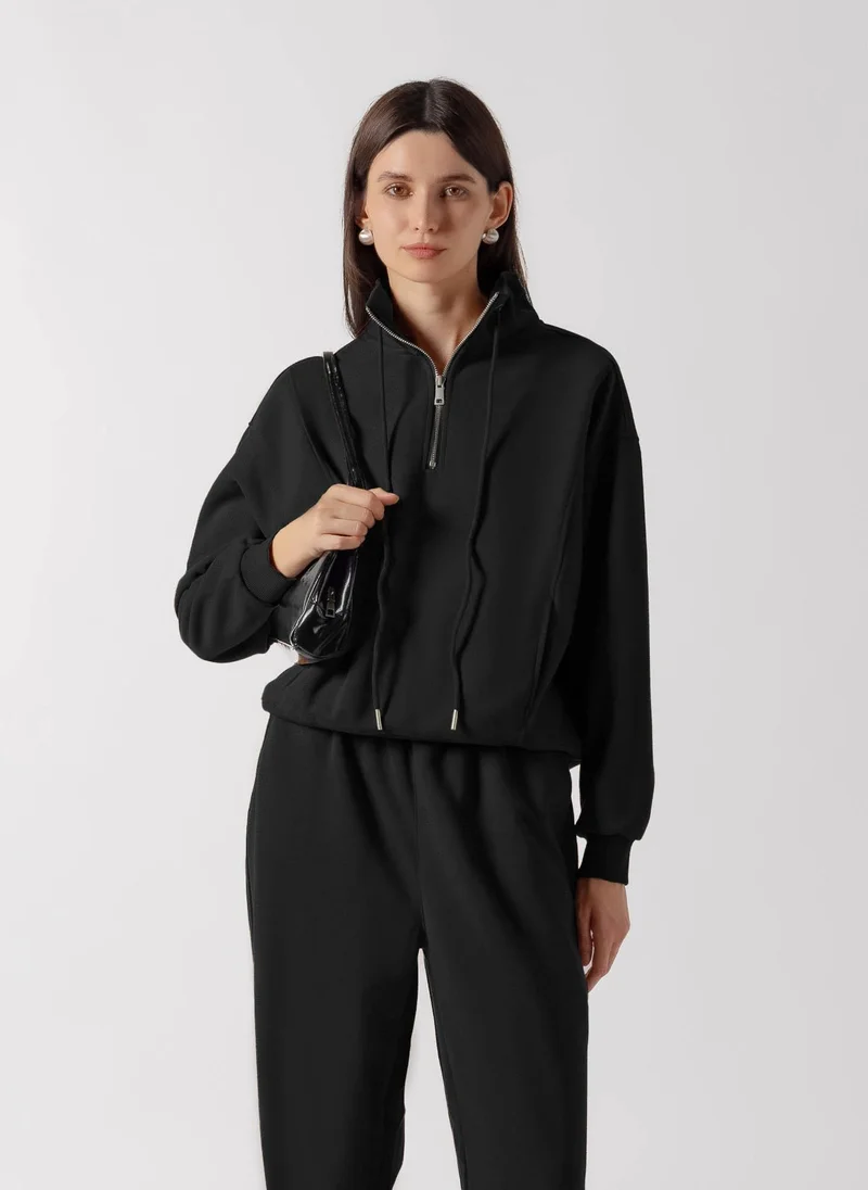 Shapes FUNNEL NECK QUARTER ZIP SET