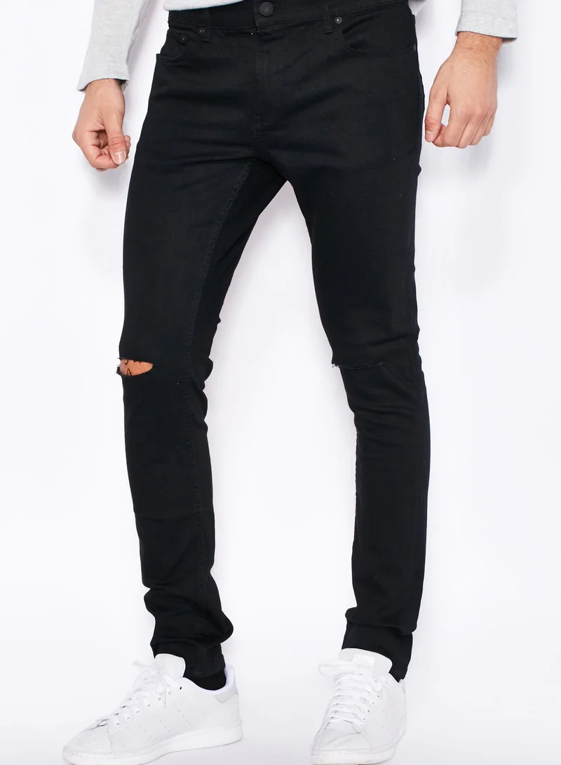 Only & Sons Extreme Skinny Fit Knee Cut Jeans