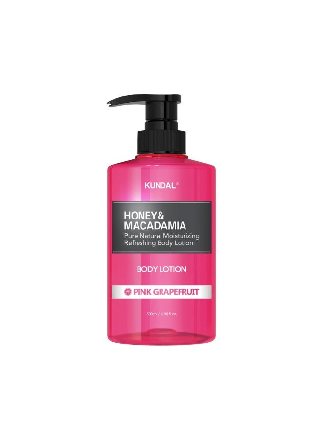 كاندال لوشن جسم نقي بالعسل وماكاداميا 500 مل - جريب فروت وردي - Image 1