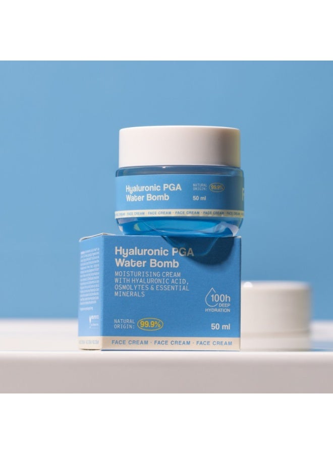 Freshly Hyaluronic PGA Water Bomb Moisturizing Cream 50ml - Image 4