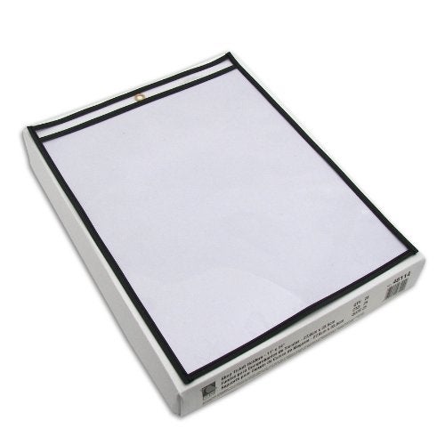 C-Line Stitched Shop Ticket Holders, Both Sides Clear, 11 x 14 Inches, 25 per Box (46114) - Image 2