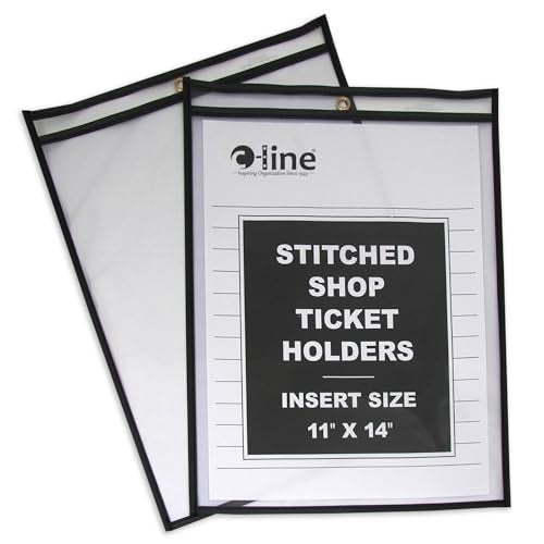 C-Line Stitched Shop Ticket Holders, Both Sides Clear, 11 x 14 Inches, 25 per Box (46114) - Image 4