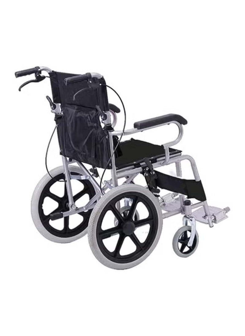 Huitich - Lightweight Foldable Transport Wheelchair with Hand Brakes - Image 1