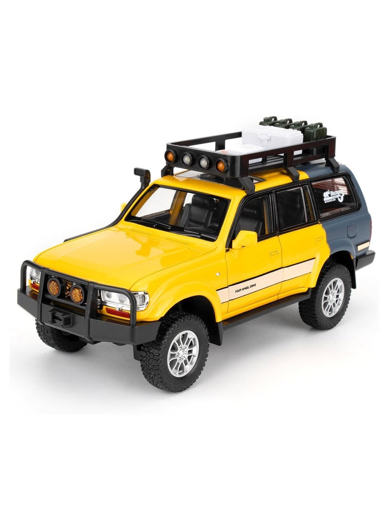 Diecast Car 1:24 SUV Cars Model Alloy Die Cast Sound And Light Pull Back Classic Luxury Vehicle Kids Toys Gift - Image 1