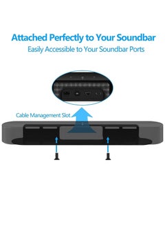General Rugged Metal Wall Mount Utility Display Stand with Cable Management for G1/BeamG2 Soundbar Wall Mount for Gen 1 Gen 2  - Image 2