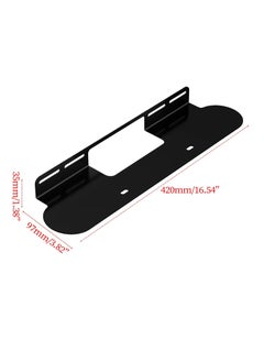 General Rugged Metal Wall Mount Utility Display Stand with Cable Management for G1/BeamG2 Soundbar Wall Mount for Gen 1 Gen 2  - Image 3