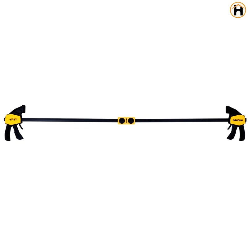 Homdum 18inch Quick Grip Bar Clamp | One-Handed F-Type Ratchet | 450 x 65mm | Clamp Coupler for Larger Projects | Nylon Handle & Rubber Grip | Quick Bar Converter for Woodworking Pack of 4Pc - Image 3