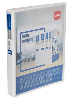Deli Deli 1in 2D White Ring Binder 5610N  - Image 1