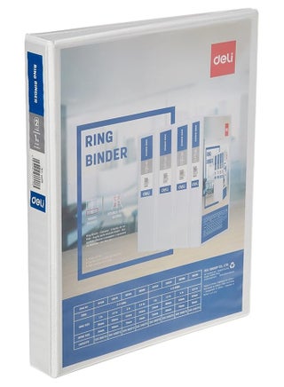 Deli 1in 2D White Ring Binder 5610N - pzsku/ZA017137B58B6DBE3E686Z/45/_/1722080191/152a19a7-6b60-46f2-ab4b-9e59a21b239e