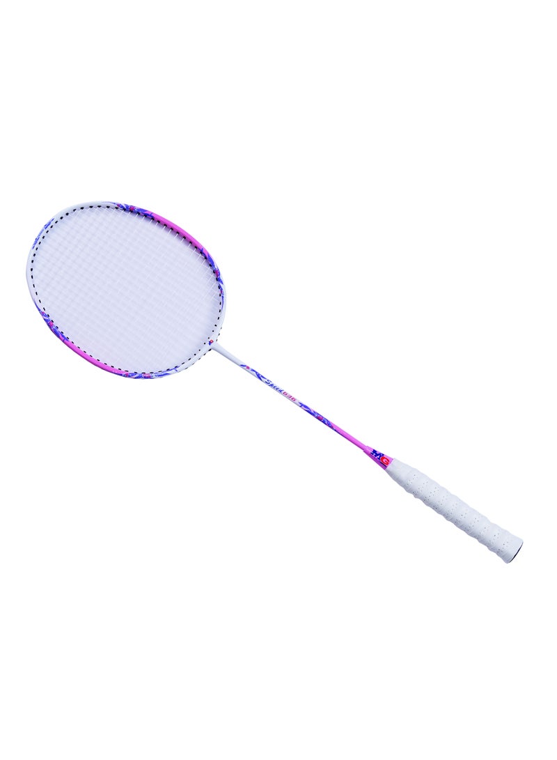 MG 2 Pieces High Carbon Alloy Badminton Set, lightweight Ultra Shaft Badminton Racket, Including Badminton Bag-Pink/White - Image 2
