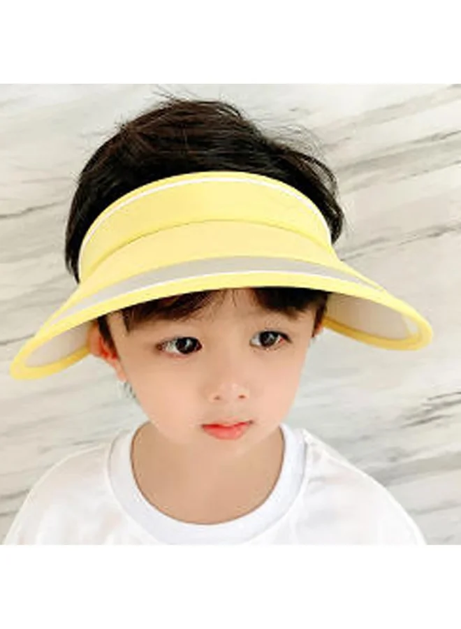LITTLE SURPRISE BOX Lemon Yellow Sports Sun shade Adjustable Tennis/Visor Cap