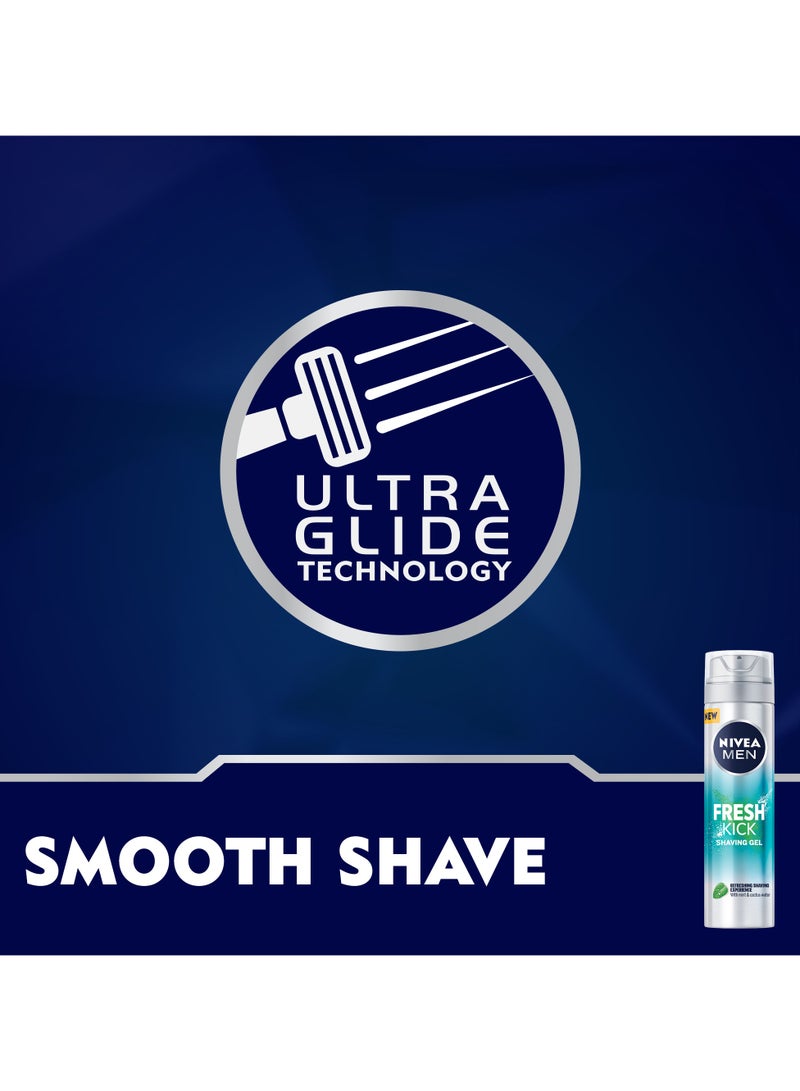 Nivea Shaving Gel Fresh And  Cool Mint Extracts Pack of 2 - Image 5