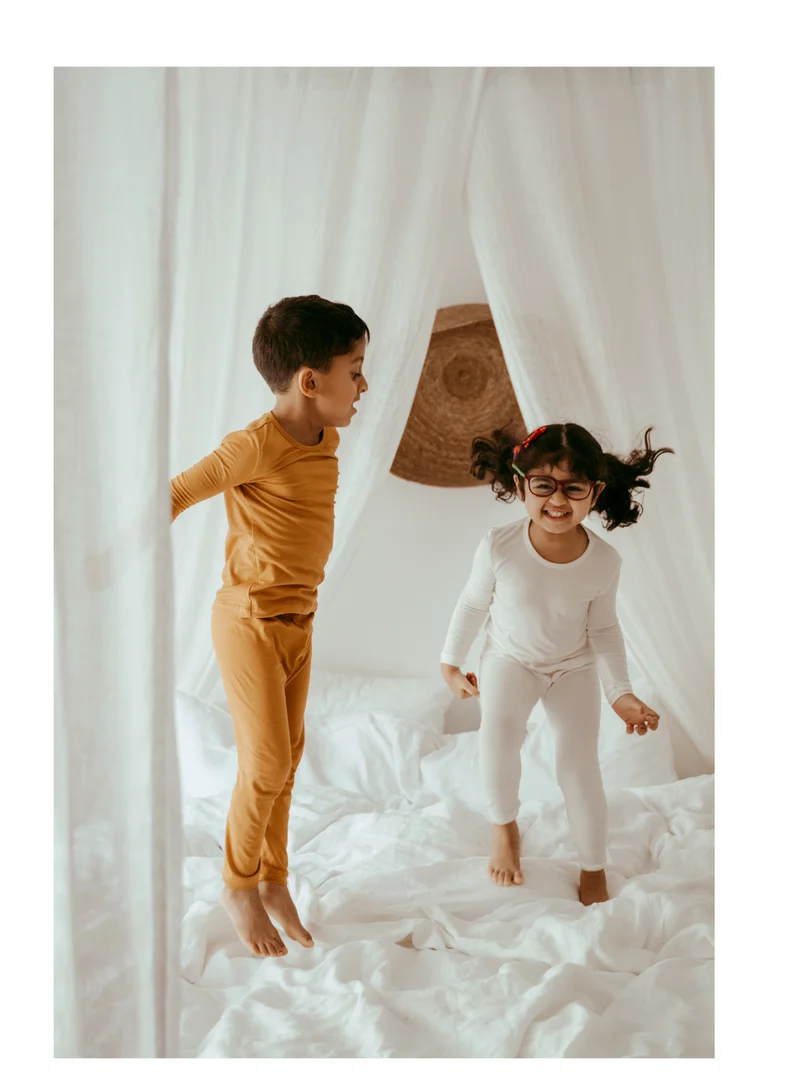 أنفي بيبي Bamboo Spandex Pajama 18 to 24M Mustard