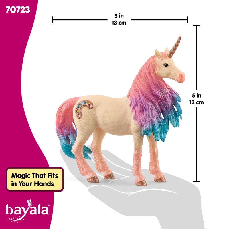 Schleich Bayala - Marshmallow Unicorn Mare Figurine - Pink and Blue Unicorn Toy for Girls and Boys - Fantasy Horse Figurine for Kids Ages 5+ - Image 5
