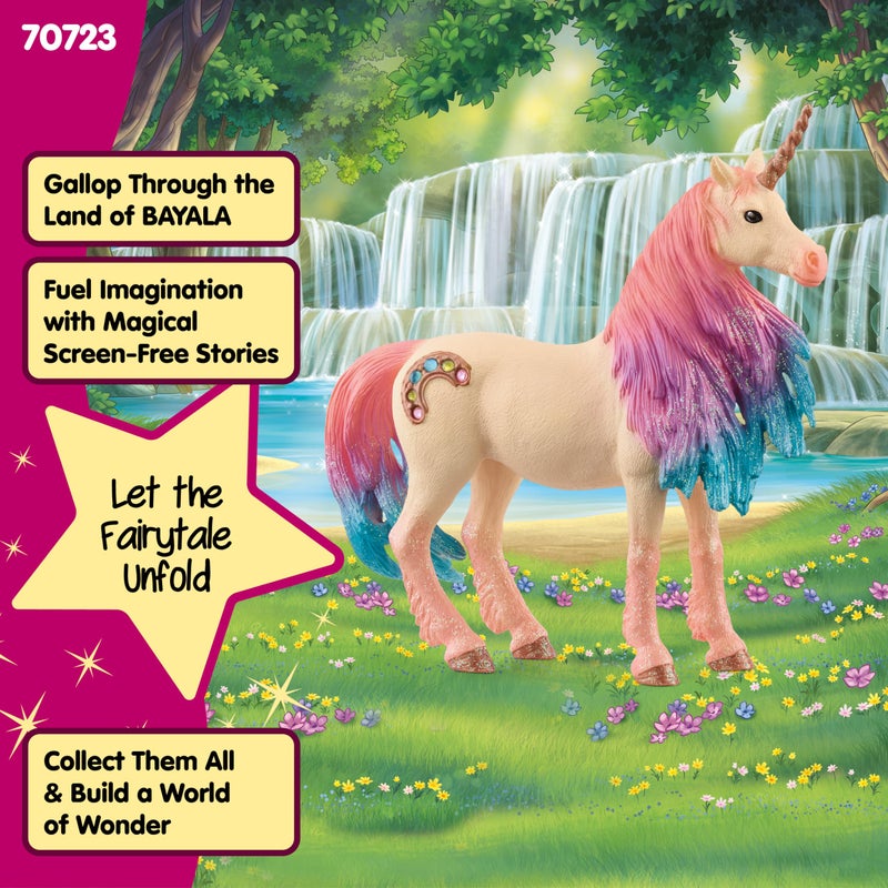 Schleich Bayala - Marshmallow Unicorn Mare Figurine - Pink and Blue Unicorn Toy for Girls and Boys - Fantasy Horse Figurine for Kids Ages 5+ - Image 4