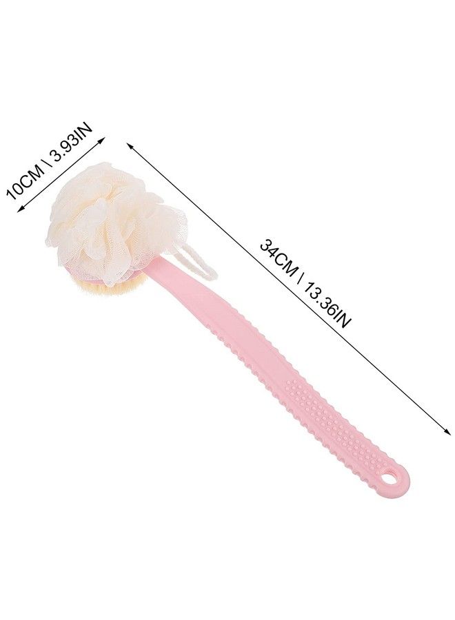Culina Back Exfoliator With 2 In 1 Mesh Bristles Body Brush And Back Brush Long Handle For Men And Women Color May Very (With Bristles And Loofah) (Abs) - Image 5