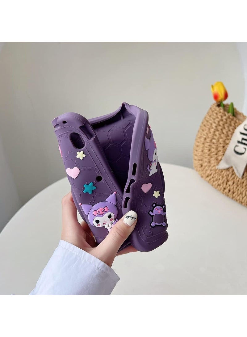 عام حافظة متوافقة مع iPad بشاشة 10.9 بوصة الجيل العاشر 2022، مع قاعدة دوارة 360 درجة وامتصاص للصدمات وتصميم كرتوني جذاب مع فتحة للقلم الضوئي للحماية - Image 5