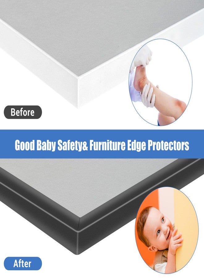 Protalwell Rubber Edge Trim, Self-Adhesive U Channel Edge Protector for Plywood, Cabinet, 3/8" Wood Edge Banding, Flexible Furniture Repair, EPDM Material, Fit 3/8"(9.5mm), Length 20Ft, Black Color - Image 4