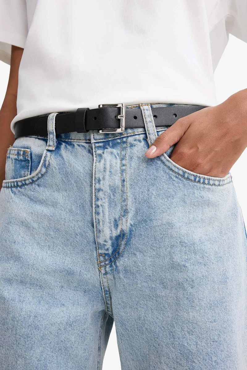 Defacto  Woman Faux Leather Denim Belt for Women | Best Price UAE