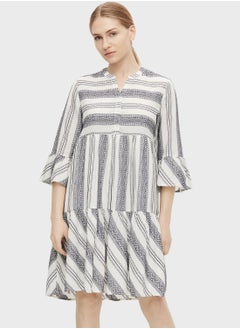 Flute Sleeve Striped Dress - pzsku/ZA01783AE938676632035Z/45/_/1698936463/f08368a1-c196-4e48-a352-9e26263d2503