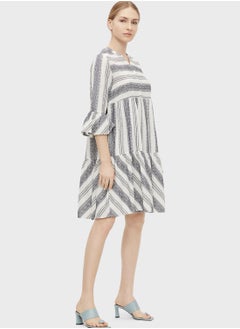 Flute Sleeve Striped Dress - pzsku/ZA01783AE938676632035Z/45/_/1702407140/cf5e52ec-ff00-45d8-b4bf-c39eaa8d2e3c