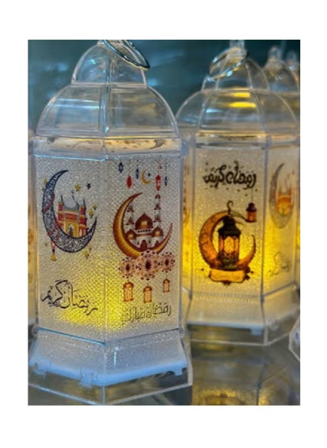 Generic - Ramadan bag + 7 gifts (Fananis gold lantern + black Kaaba lantern + scented candle + electronic candle + Ramadan figures medallion + small white lantern + transparent lantern) - Image 1