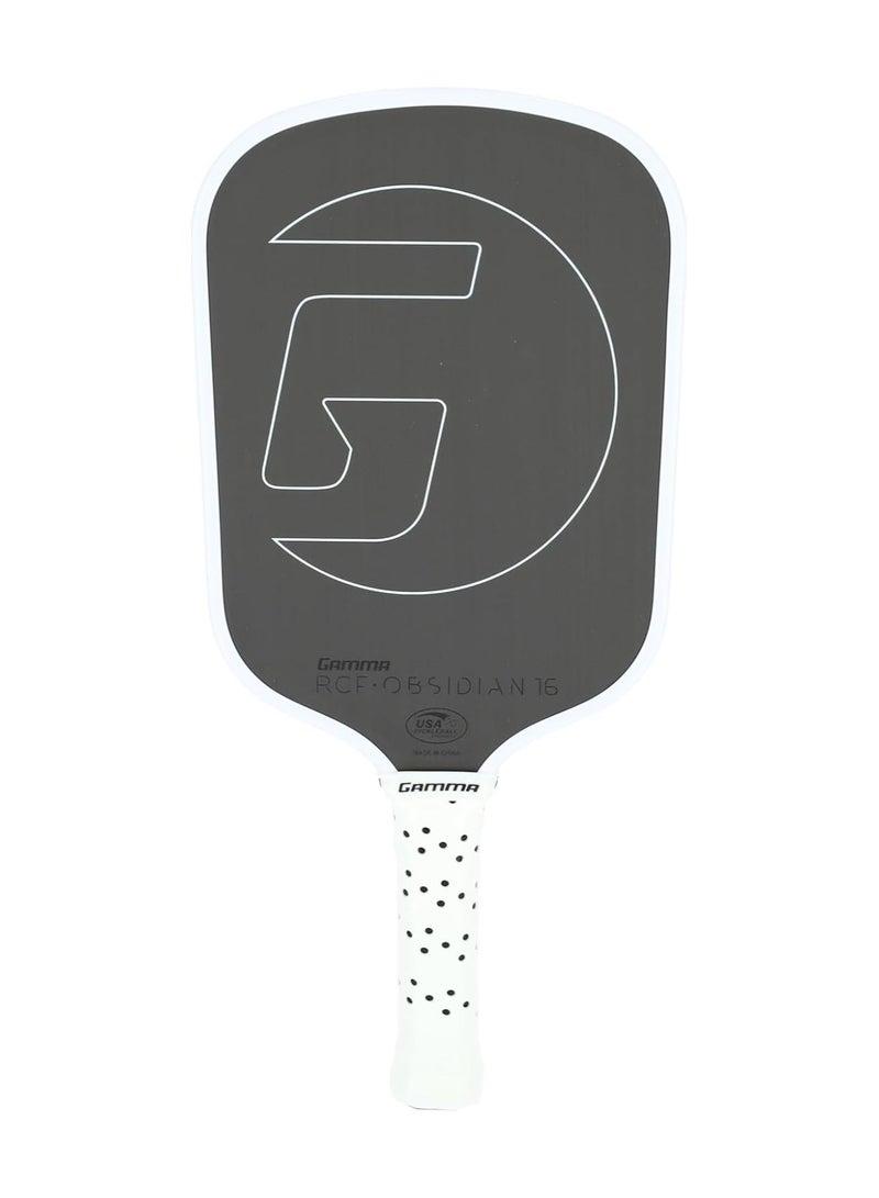 Gamma GAMMA Obsidian 16 Carbon Fiber Pickleball Paddle with 16mm Core, Comfortable Molded Foam Handle, and Customizable Handle Weight System  - Image 1