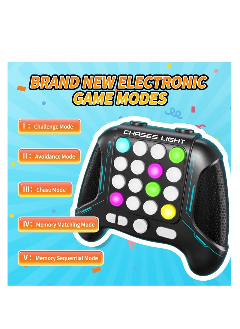 SYOSI - Fast Push Game Toys Handle, 5 Modes In 1 Flashing Handheld Game for Teens​ Adults, 2024 New Electronic Brain & Memory Game, Quick Push Buttons Gamepad Toys Birthday Gift for Kids - Image 1