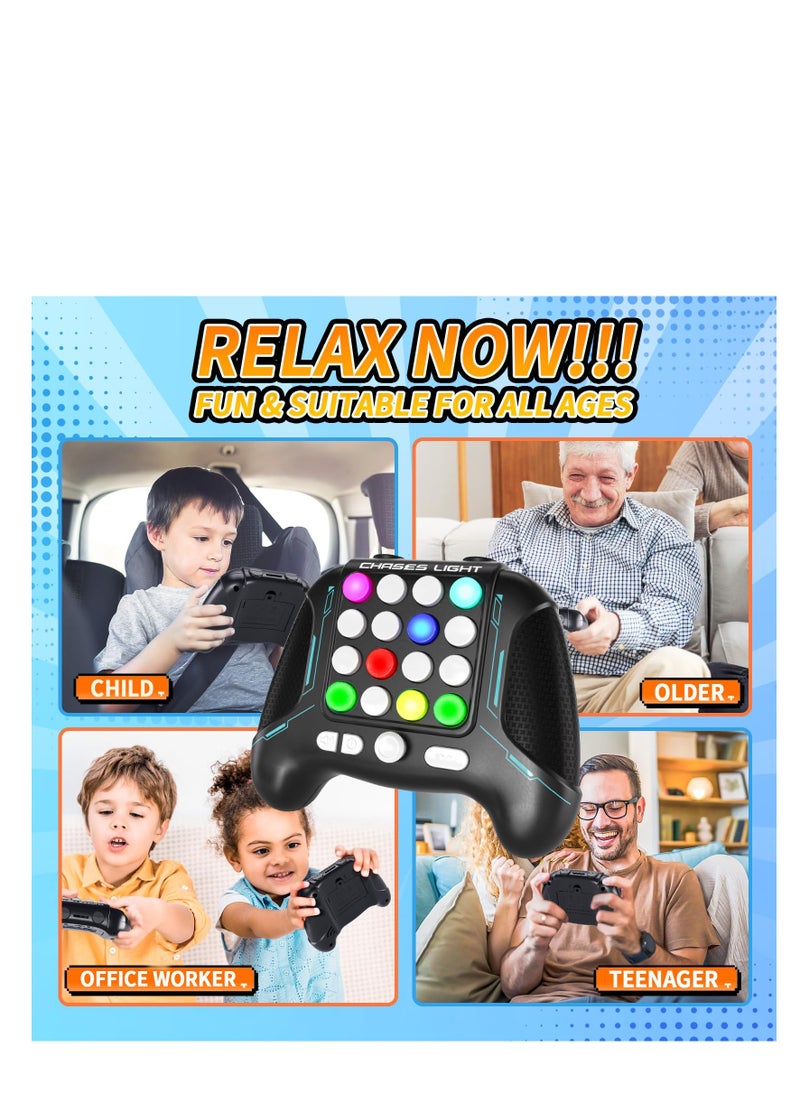 SYOSI - Fast Push Game Toys Handle, 5 Modes In 1 Flashing Handheld Game for Teens​ Adults, 2024 New Electronic Brain & Memory Game, Quick Push Buttons Gamepad Toys Birthday Gift for Kids - Image 1