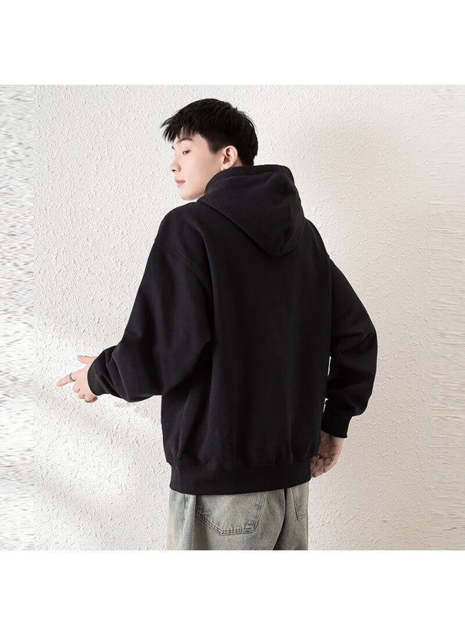 Tonlion Couple's Hoodie Sweatshirt Top Cute Couple Outfit, Men's/black, XL - Image 3