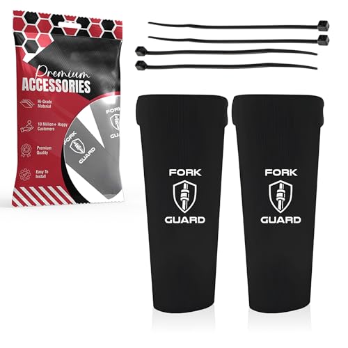 MIKANIX Bike Front Shocker Fork Seal Guard Covers to Protect Suspension Forks from Dust, Dirt, Water, and Debris & Help Extend The Life of The Shocker Universal for All Motorcycle - Image 1