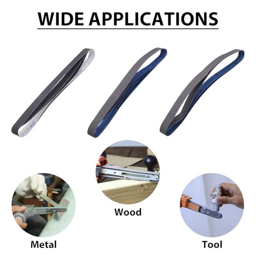 SHUTTLE GENIUS 18 Pack 1 x 30 Sanding Belts, Extra Fine Grit Silicon Carbide Sanding Belt, 6 Pcs Each of 600, 800, 1000 Grits Sanding Belt for Knife Sharpening - Image 5