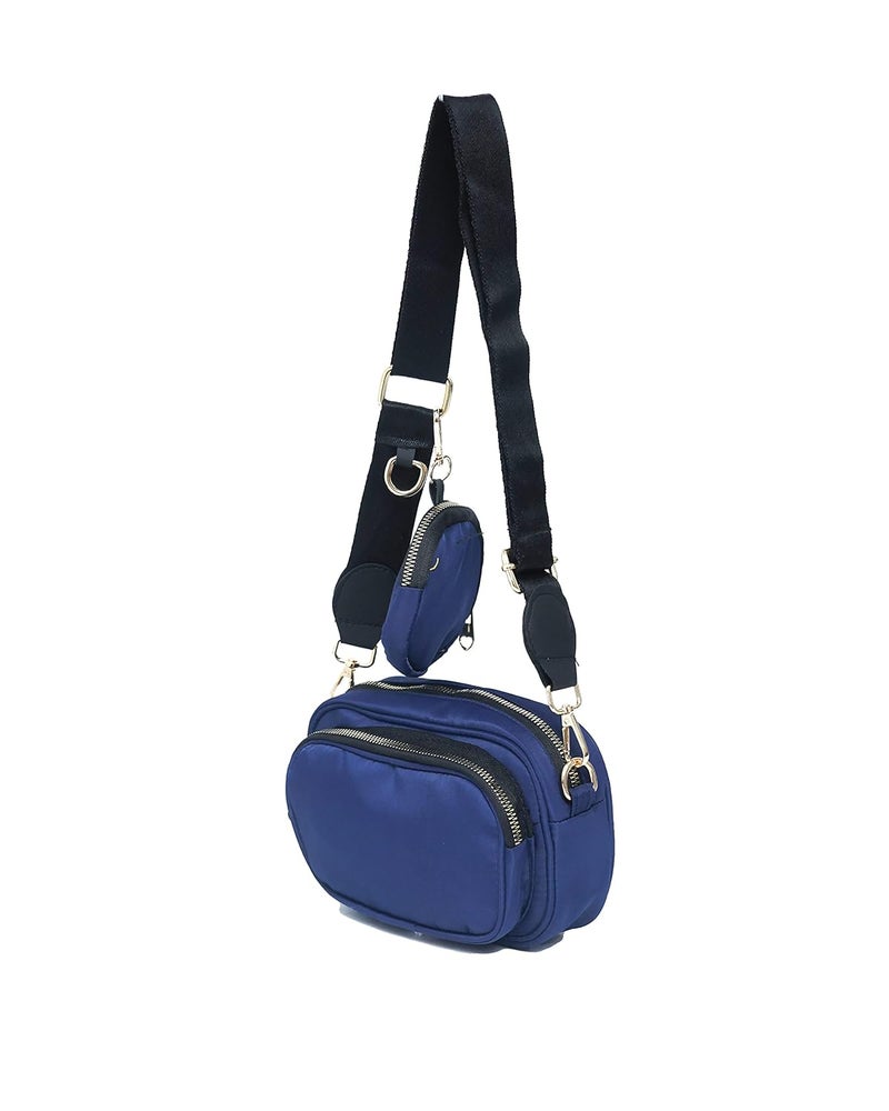 Donicy Women's Stylish Parachute Camera Design Sling Bag, Blue - Image 2