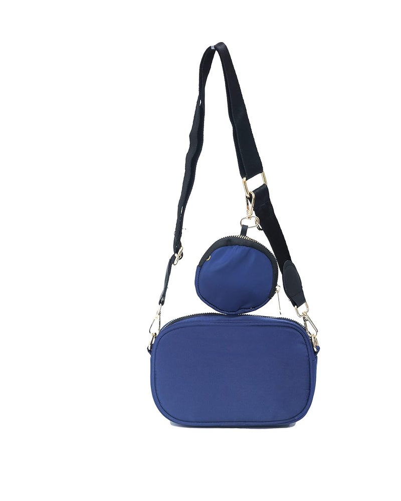 Donicy Women's Stylish Parachute Camera Design Sling Bag, Blue - Image 3