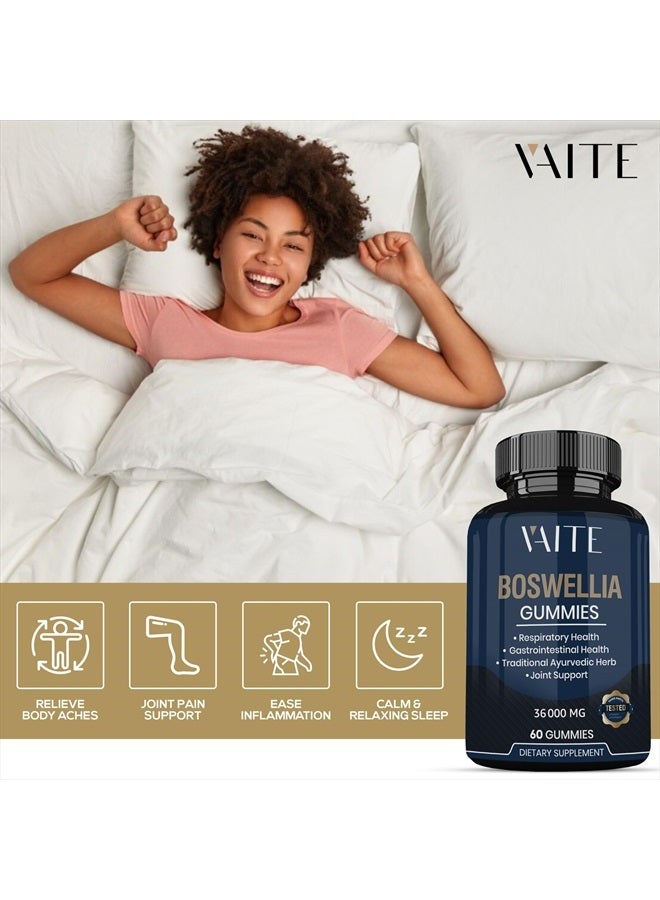 VAITE جواهر مستخلص البوسويليا - مكمل دعم المفاصل النباتي للنساء والرجال، مكملات للالتهابات، أقصى قوة من حمض البوسويليك من اللبان، خالي من الجلوتين، غير معدّل وراثيًا - مصنوع في الولايات المتحدة الأمريكية - Image 3