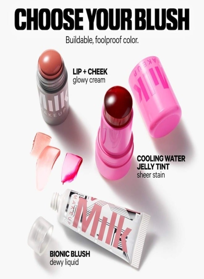 MILK MAKEUP Lip + Cheek Cream Blush Stick Quirk 6g – Spiced Rose Multi-Use Non-Comedogenic Stick for Lips & Cheeks