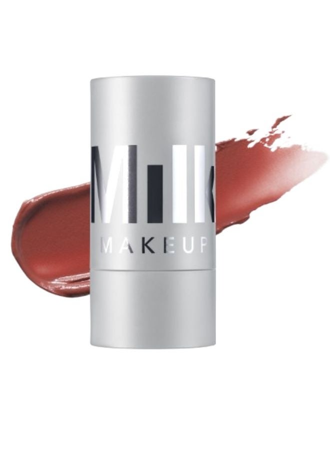 MILK MAKEUP Lip + Cheek Cream Blush Stick with Hyaluronic Acid – Quirk Spiced Rose, Buildable Cream Blush for Lips & Cheeks, 0.28 oz / 8 g - Image 1