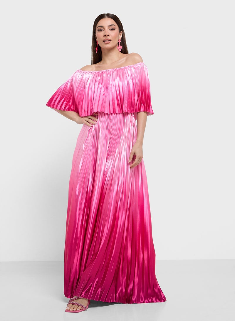 ELLA Ombre Pleated Dress  - Image 1