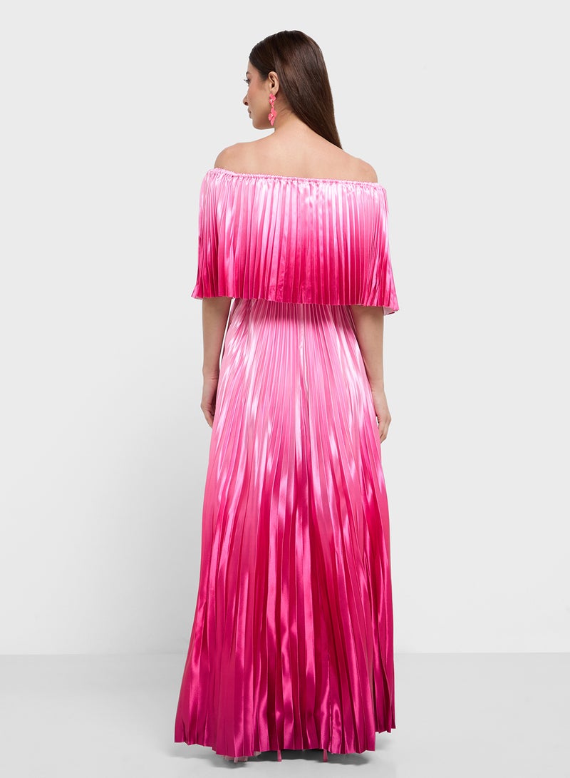 ELLA Ombre Pleated Dress  - Image 2