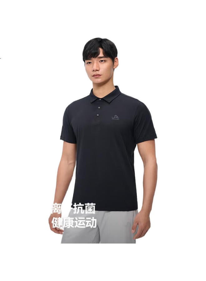 PELLIOT Outdoor Quick-Drying T-Shirt Men'S Spring And Summer New Sweat-Absorbing Antibacterial Polo Shirt High Elasticity Sunscreen Short Sleeve 115215039 White M - Image 1
