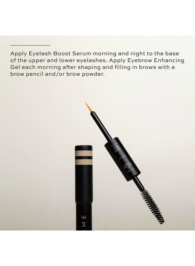DIME Beauty Boost Duo, Travel-Sized Eyelash Boost Serum and Eyebrow Enhancing Gel Combo, Lash and Eyebrow Growth Serum, 3 ml of Each - Image 4