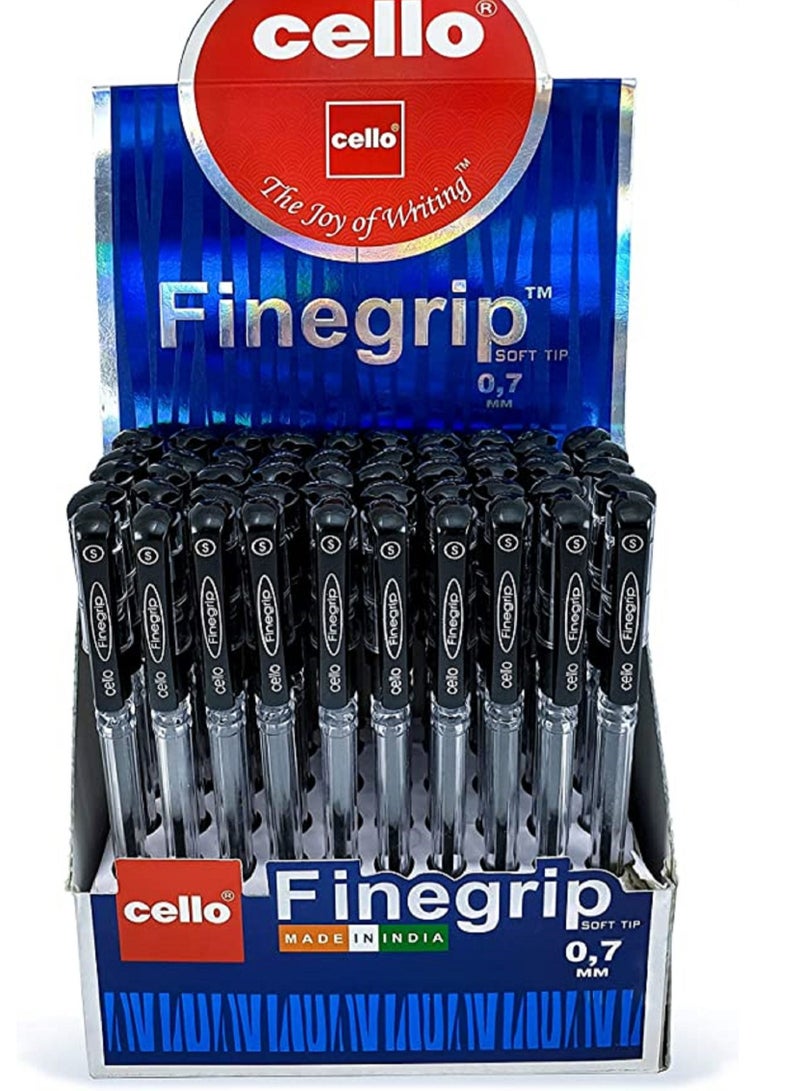 Cello Cello Ballpen Fine Grip Black Pack Of 50 Pcs - Image 1