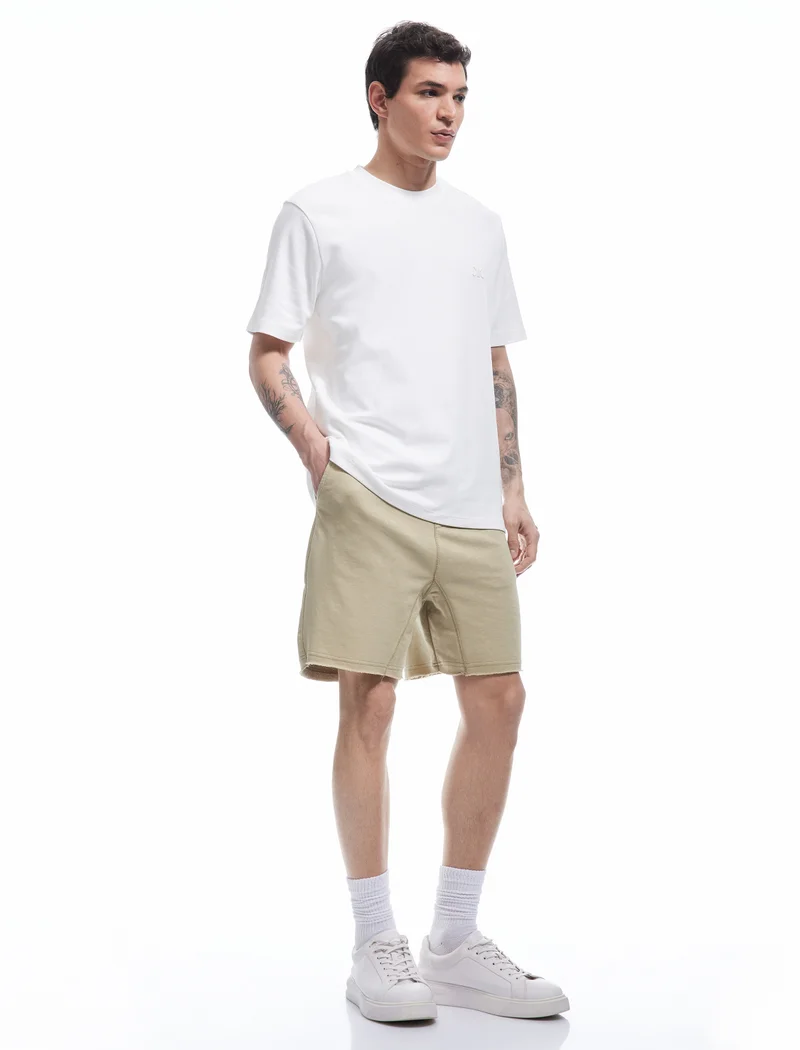 كوتون Drawstring Shorts
