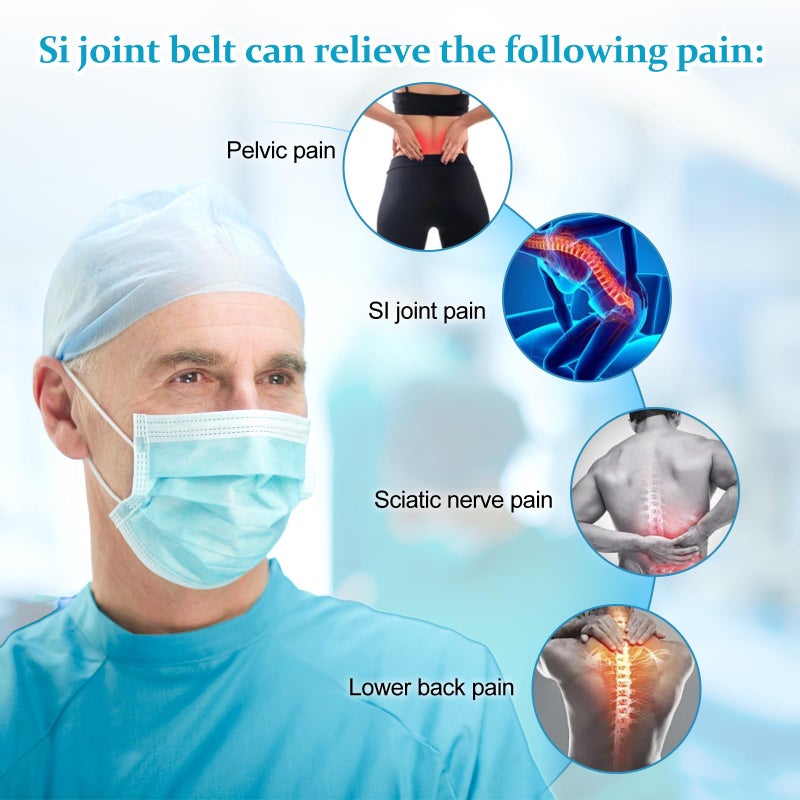 Zekeson Back Brace for Lower Back Pain, Si Belt, Sciatic Nerve, Relief for Sciatica, Hip, Spine Pain, Pelvic, Sacroiliac Belt-Breathable & Adjustable Lumbar for Women and Men - Image 5